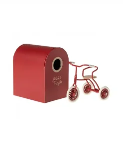 Triciclo per topi rosso Maileg