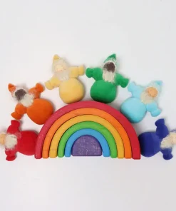 6 gnometti morbidi arcobaleno Grimm’s