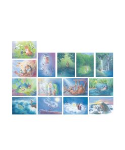 Serie 14 cartoline Animali e folletti