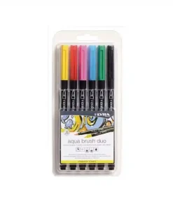 Pennarelli Aqua brush duo 6 colori