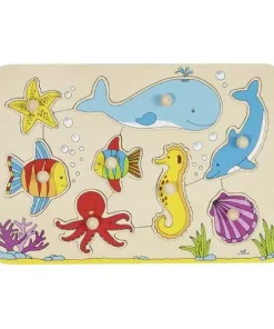 Puzzle con pomelli Mondo sottomarino Goki