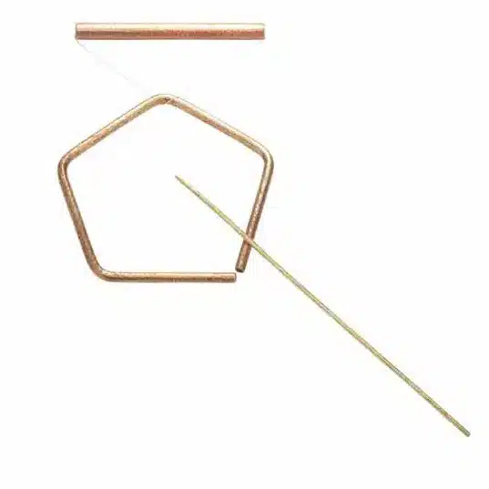 Pentagono in bronzo martellato piccolo Choroi