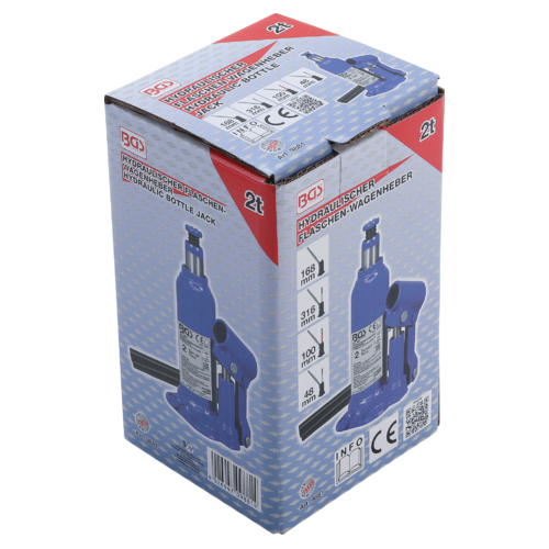 Martinetto idraulico 2T, Crick di sollevamento BGS – Portata 2 Tonnellate - immagine 3