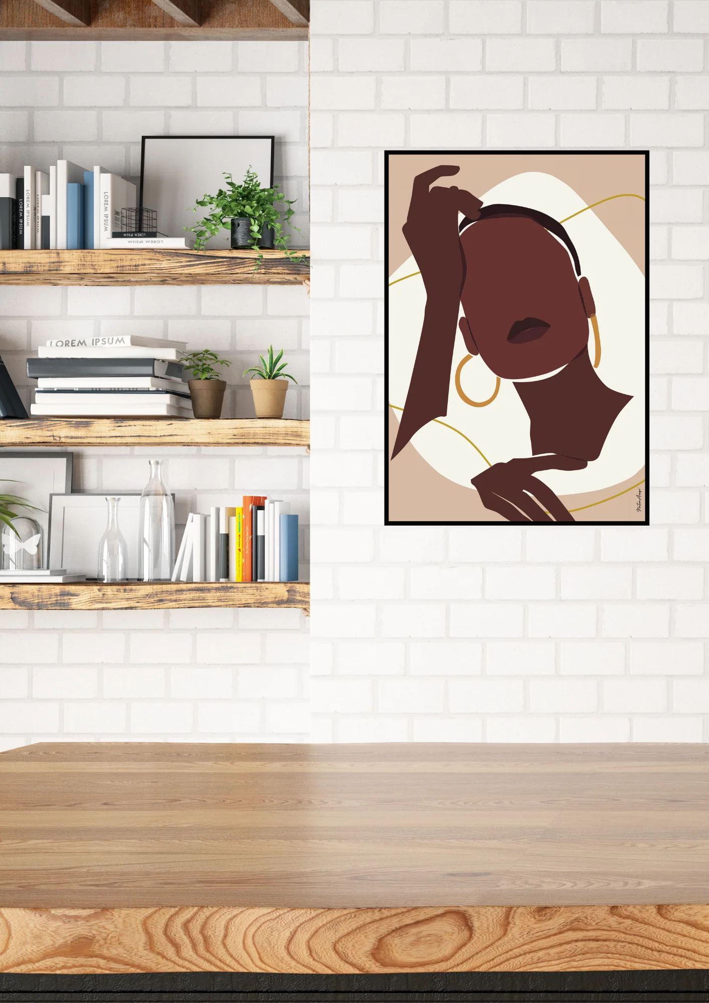 Black Woman Wall Art - NTUMBA - immagine 3