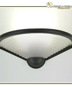 Lampada da parete applique in vetro Murano modernariato satinato bianco nero