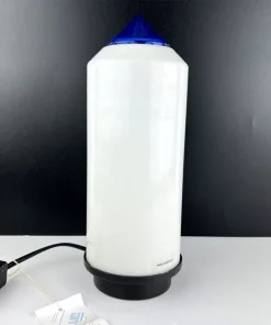 Lampada da tavolo Vintage di design a forma di matita bianca Modernariato Sillux